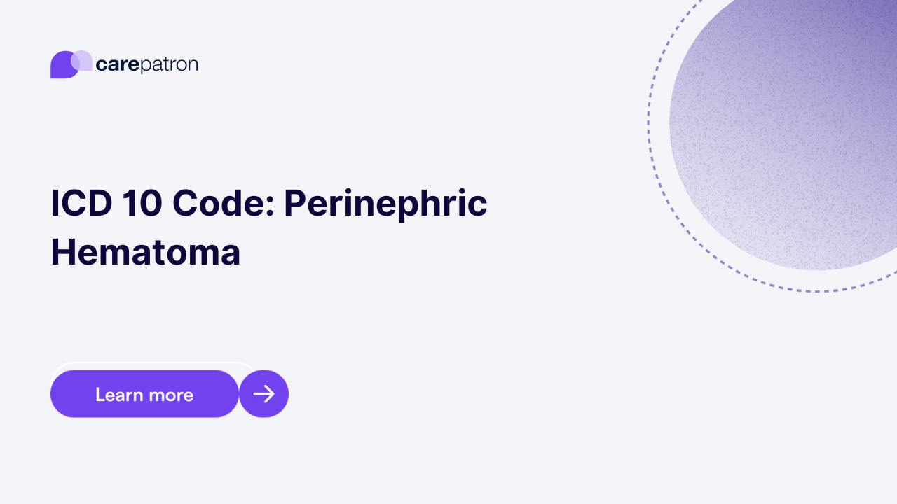 Perinephric Hematoma ICD10CM Codes 2023